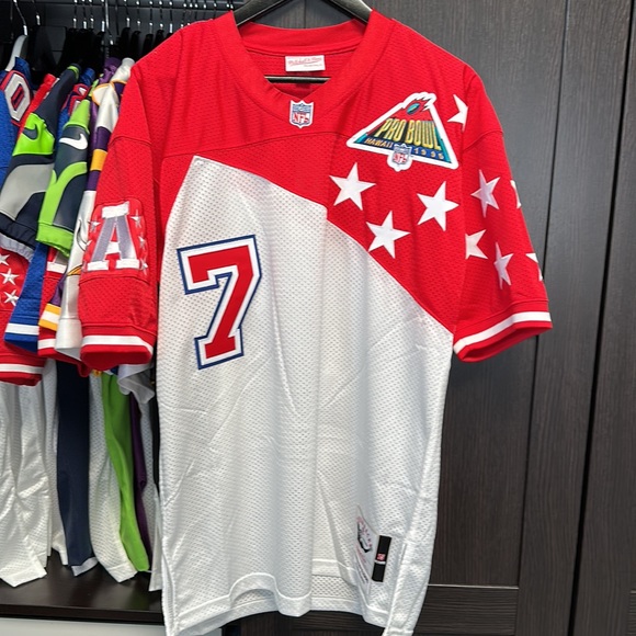 Mitchell & Ness Other - John Elway AFC Mitchell & Ness 1995 NFL Pro Bowl Authentic Jersey - White/Red
